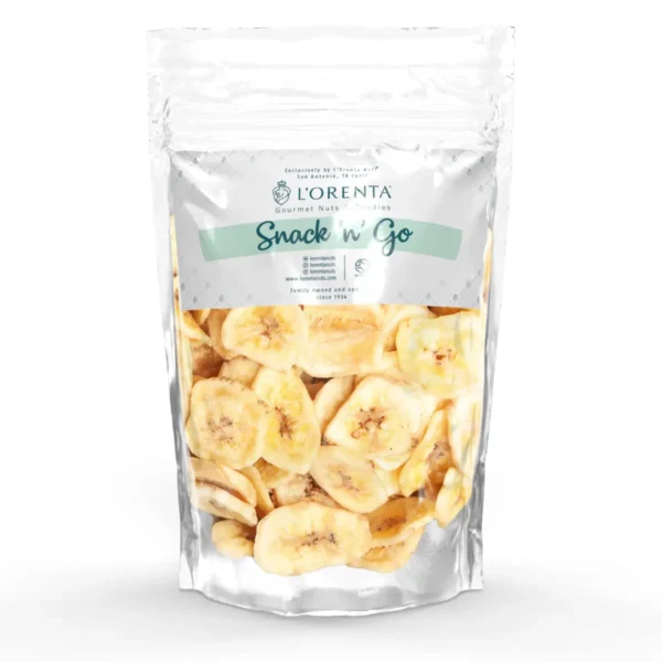 Banana Chips Single Serve www.lorentanuts.com