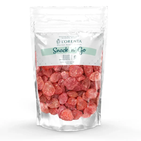 Dried Strawberry Single Serve www.lorentanuts.com