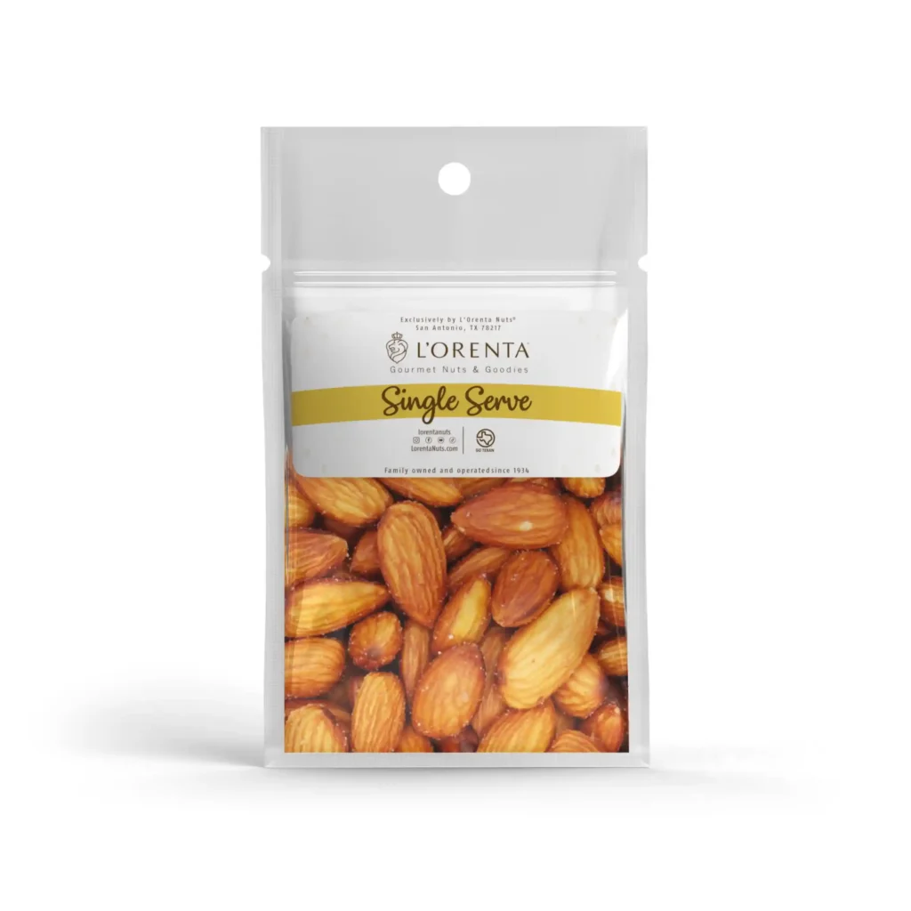 Roasted and Salted Almonds www.lorentanuts.com F SS SAMPLE 01020