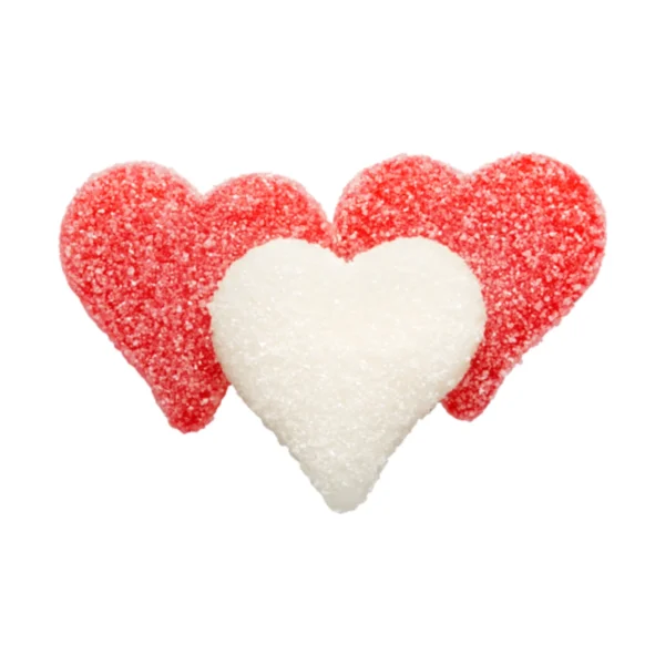 Valentine Sour Gummi Hearts Front